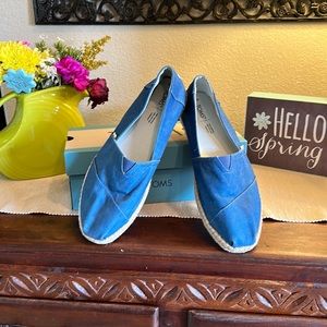 💐💐💐Women’s Size 12 Toms Rope & Denim espadrilles